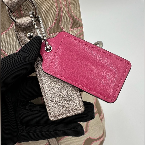 Coach Daisy Outline Signature Mia F23040 in Pink/Brown/Tan - Picture 12 of 14